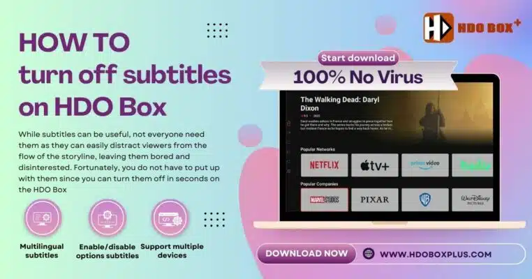 how to turn off subtitles on hdo box 2025