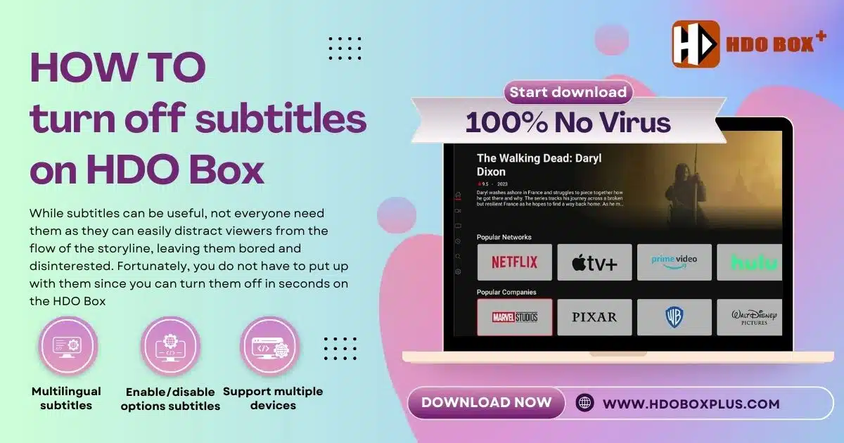 how to turn off subtitles on hdo box 2025